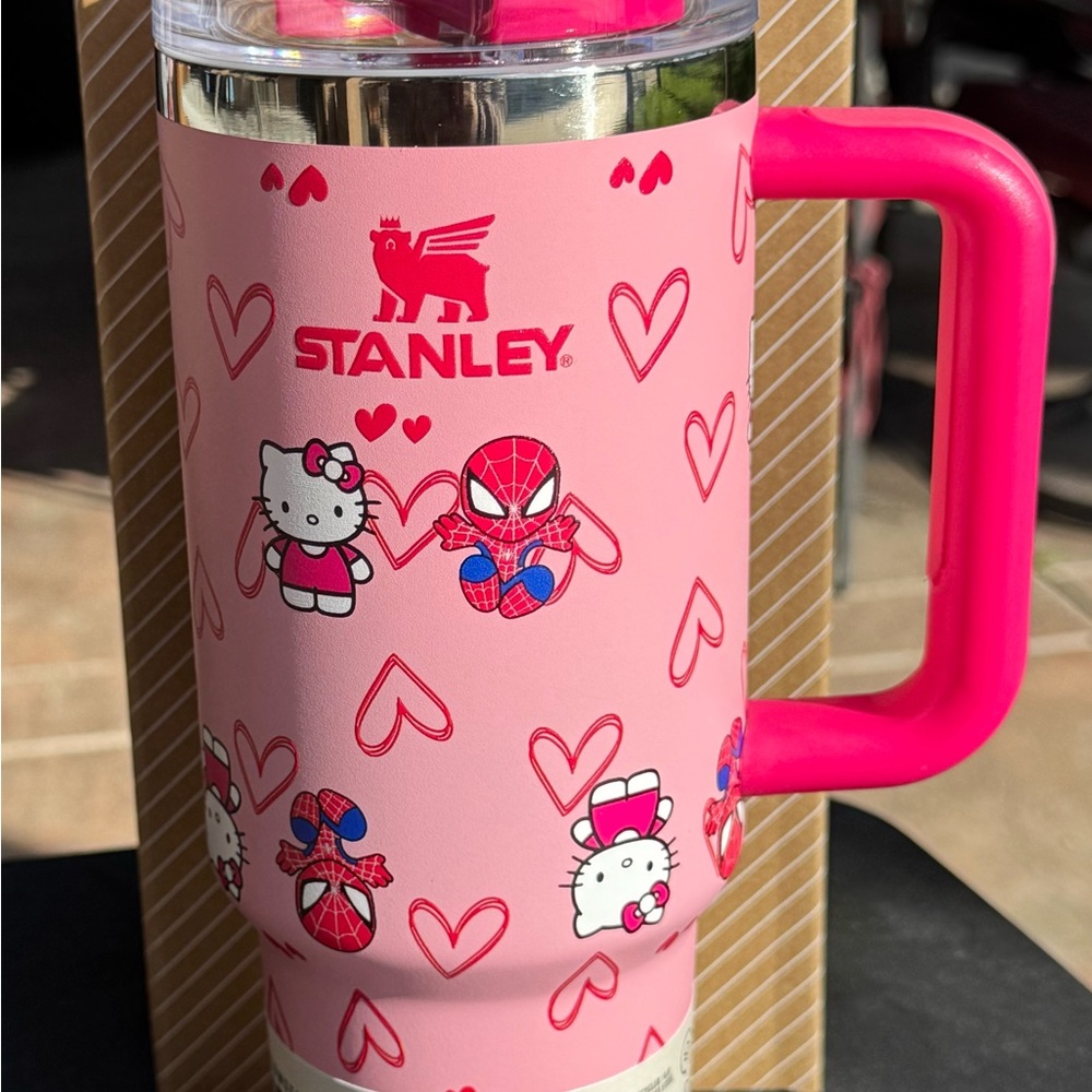 Stanley Pink Hello Kitty and Spider-Man Tumbler
